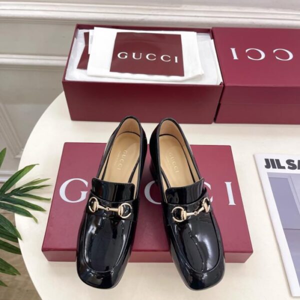 replica,schuhe,beste,kaufen,1:1,besten,seiten,Replik,turnschuhe,sneakers GUCCI Neue klassische flache Loafer mit Horsebit (BJ8OE)
