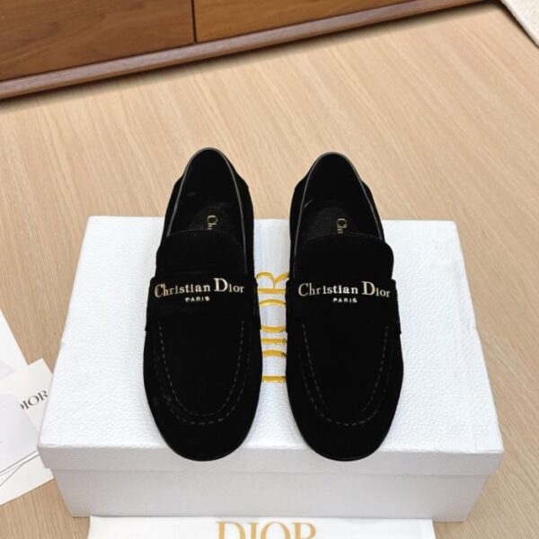 replica,schuhe,beste,kaufen,1:1,besten,seiten,Replik,turnschuhe,sneakers Flache Loafer mit runder Spitze von Christian Dior (L9ZWF)