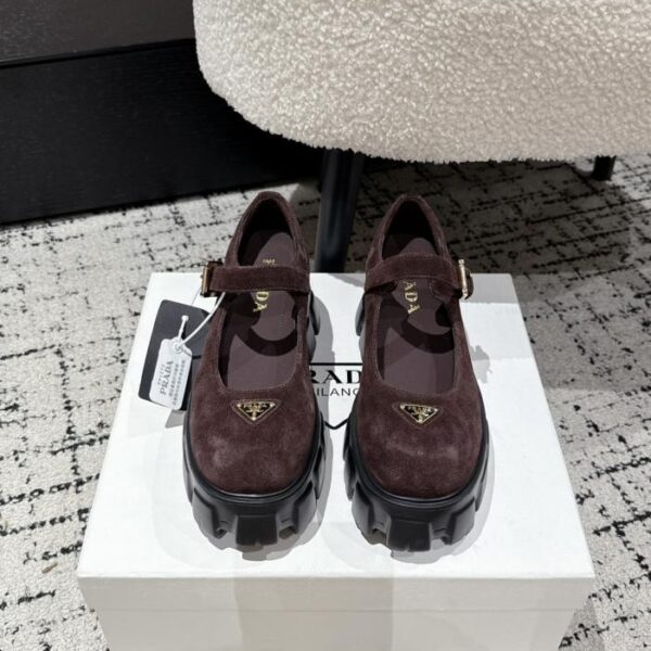replica,schuhe,beste,kaufen,1:1,besten,seiten,Replik,turnschuhe,sneakers Hochwertige neue Mary Jane-Loafer von Prada mit dicker Sohle (USO77)