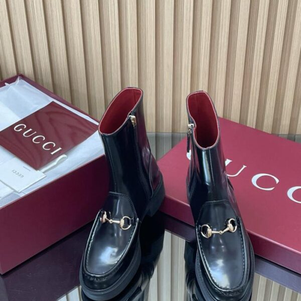 replica,schuhe,beste,kaufen,1:1,besten,seiten,Replik,turnschuhe,sneakers GUCCIs neueste Herbst- und Winterstiefeletten mit geriffeltem Bienenboden und dicker Sohle, Chelsea-Stiefel (IYHPQ)