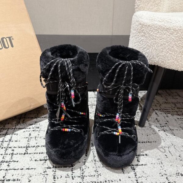 Top-Version von Moon Boot, neueste Herbst- und Winterstiefel im hässlichen, süßen Schnee- und Weihnachtsstil (WAVNJ)