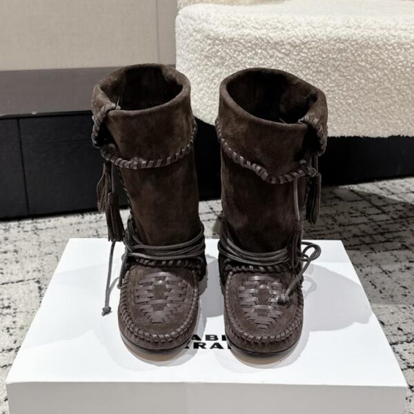 Top-Version der neuesten Isabelle-Westernstiefel mit Ledersohle von ISABEL MARANT (AIYFK)