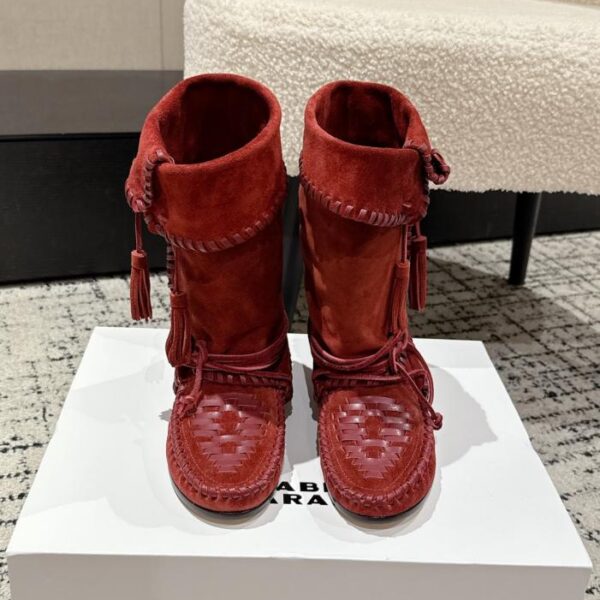 Top-Version der neuesten Isabelle-Westernstiefel mit Ledersohle von ISABEL MARANT (DBWMP)