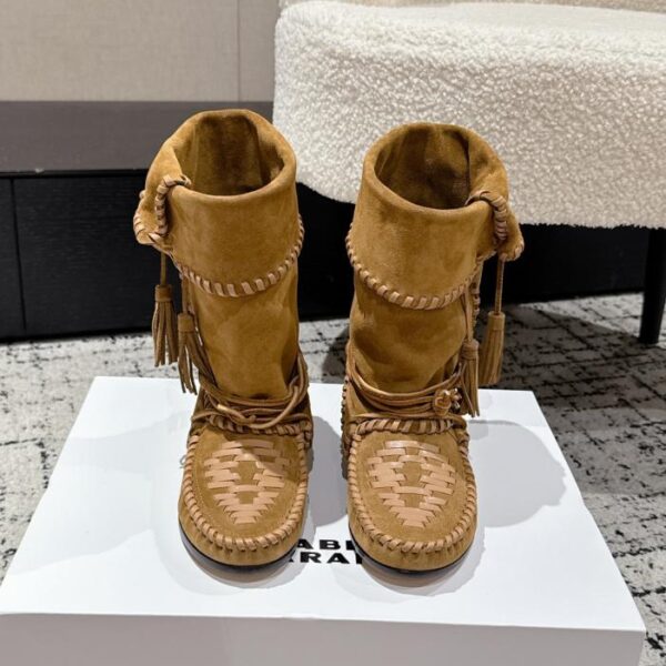 Top-Version der Ledersohle ISABEL MARANT Isabelle neuesten Westernstiefel (K5XGE)