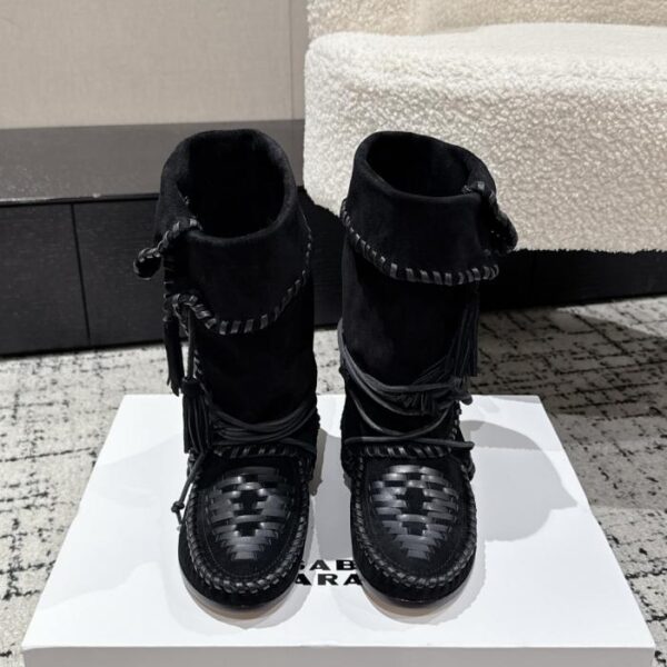 Top-Version der neuesten Isabelle-Westernstiefel mit Ledersohle von ISABEL MARANT (L6AAI)