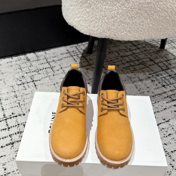 replica,schuhe,beste,kaufen,1:1,besten,seiten,Replik,turnschuhe,sneakers CELINE KURT Classic Series Loafers Stiefeletten Große gelbe Stiefel Martin Boots Knight Boots Paar-Stil (416GN)