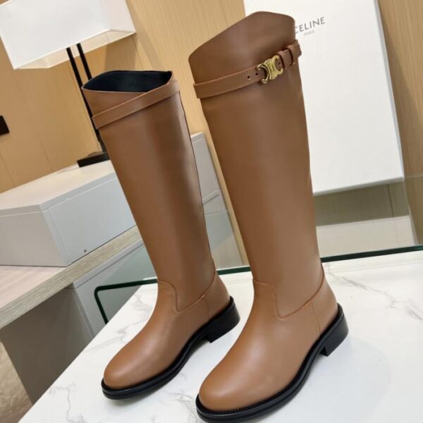 replica,schuhe,beste,kaufen,1:1,besten,seiten,Replik,turnschuhe,sneakers Celine Herbst/Winter Neue Ankunft Retro Dickbesohlte Stiefel (CZN3M)