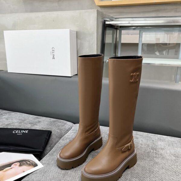 replica,schuhe,beste,kaufen,1:1,besten,seiten,Replik,turnschuhe,sneakers CELINE neue Ritterstiefel dicke Sohle lange Stiefel hohe Stiefel (40,41 fest (95UW1)