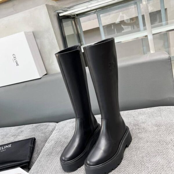 replica,schuhe,beste,kaufen,1:1,besten,seiten,Replik,turnschuhe,sneakers CELINE neue Ritterstiefel mit dicker Sohle, lange Stiefel, hohe Stiefel (40,41 fest) (TB323)