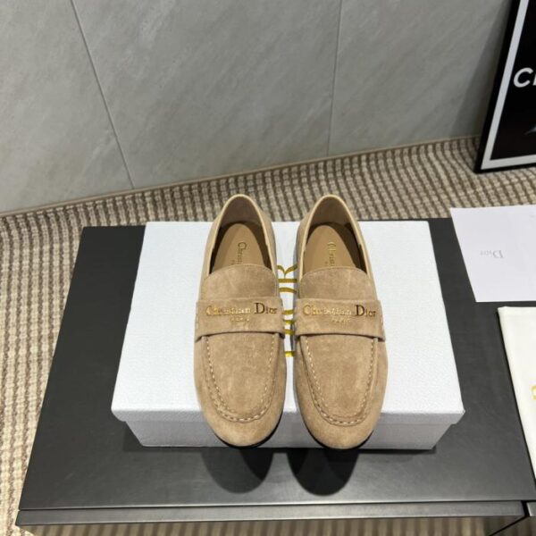 replica,schuhe,beste,kaufen,1:1,besten,seiten,Replik,turnschuhe,sneakers Top-Version der neuesten flachen Loafer mit Buchstabenschnalle von Dior (TTWLT)