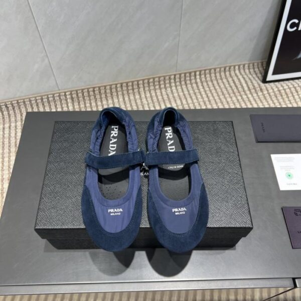 replica,schuhe,beste,kaufen,1:1,besten,seiten,Replik,turnschuhe,sneakers Top-Version Prada Frühherbst neueste Einzelschuhe runde Zehen flache Slipper (QZU7J)