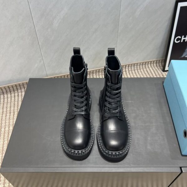 replica,schuhe,beste,kaufen,1:1,besten,seiten,Replik,turnschuhe,sneakers Top-Version PRADA Frühherbst neue runde Zehen-Schnürstiefel mit Reißverschluss (8XNQ5)