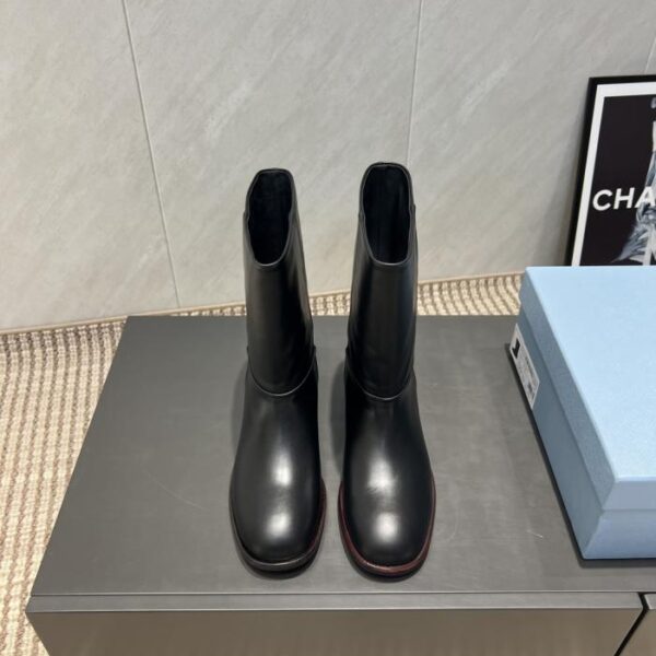 replica,schuhe,beste,kaufen,1:1,besten,seiten,Replik,turnschuhe,sneakers Top-Version PRADA Frühherbst neueste Slip-On-Stiefel mit runder Spitze (Erhöhung (0MKEB)