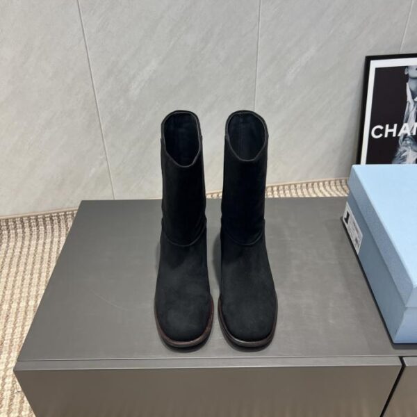 replica,schuhe,beste,kaufen,1:1,besten,seiten,Replik,turnschuhe,sneakers Top-Version PRADA Frühherbst neueste Slip-On-Stiefel mit runder Zehenpartie (Erhöhung (7DSQE)