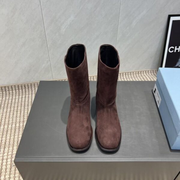 replica,schuhe,beste,kaufen,1:1,besten,seiten,Replik,turnschuhe,sneakers Top-Version PRADA Frühherbst neueste Slip-On-Stiefel mit runder Zehenpartie (Erhöhung (8CCZB)