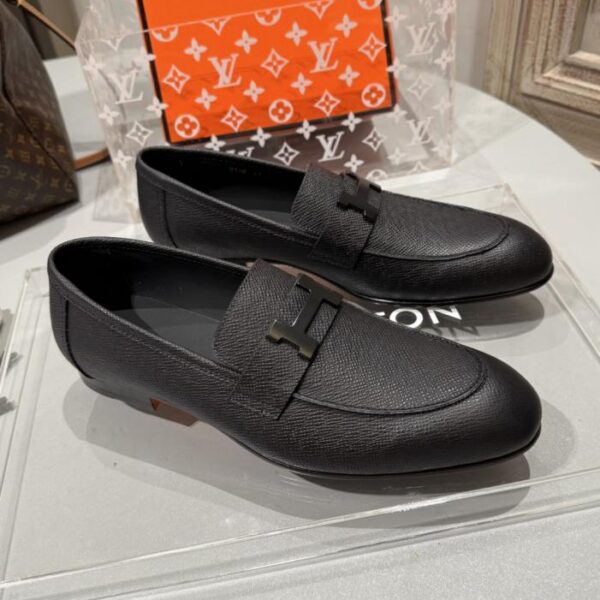 HERMES hochwertige Herrenlederschuhe (V7X15)