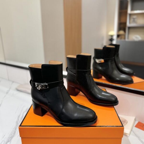 replica,schuhe,beste,kaufen,1:1,besten,seiten,Replik,turnschuhe,sneakers Hermes High-End Hot Girl Kelly Jumping Knight kurze Stiefel Top (HHC5R)