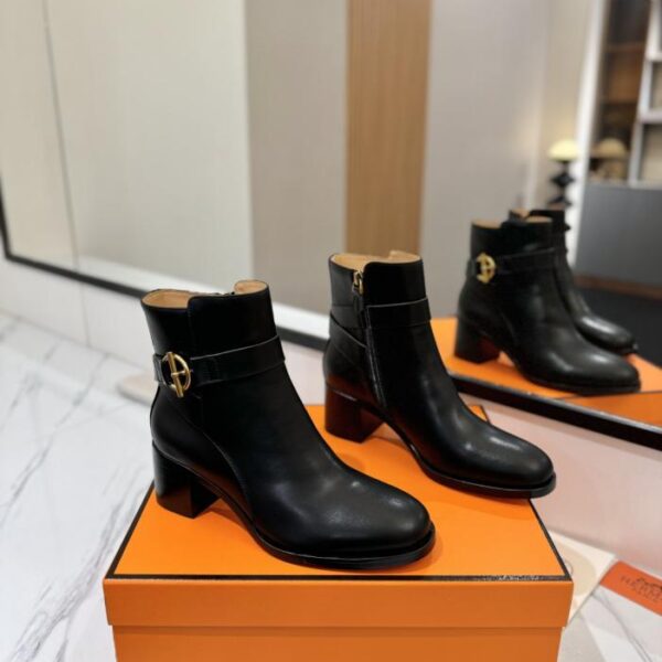 replica,schuhe,beste,kaufen,1:1,besten,seiten,Replik,turnschuhe,sneakers Hermes High-End Hot Girl Hermes Justine Kalbsleder runde Zehen Ärmel Ritterstiefel Top-Qualität (9T0QM)