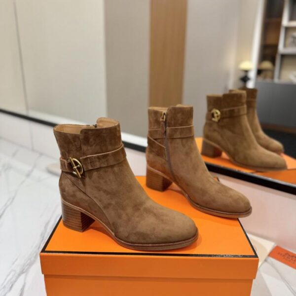 replica,schuhe,beste,kaufen,1:1,besten,seiten,Replik,turnschuhe,sneakers Hermes High-End Hot Girl Hermes Justine Kalbsleder runde Zehen Ärmel Ritterstiefel Top-Qualität (JY2PB)