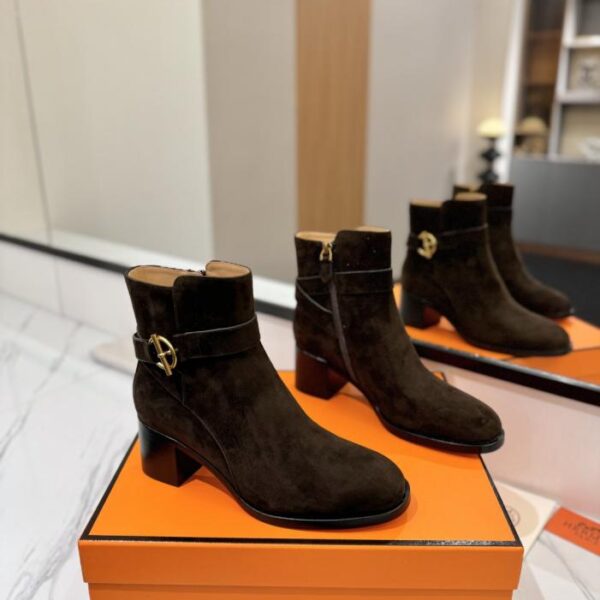 replica,schuhe,beste,kaufen,1:1,besten,seiten,Replik,turnschuhe,sneakers Hermes High-End Hot Girl Hermes Justine Kalbsleder runde Zehen Ärmel Ritterstiefel Top-Qualität (LU02Y)