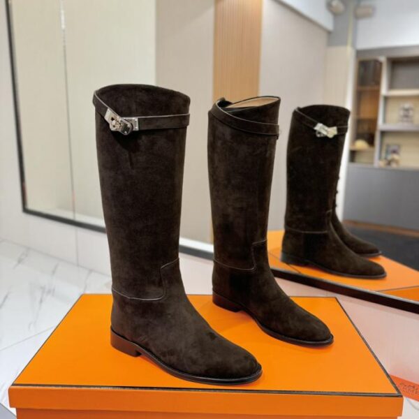 replica,schuhe,beste,kaufen,1:1,besten,seiten,Replik,turnschuhe,sneakers Hermes High-End Hot Girl Kelly Jumping Knight Boots Top (H8ZXJ)