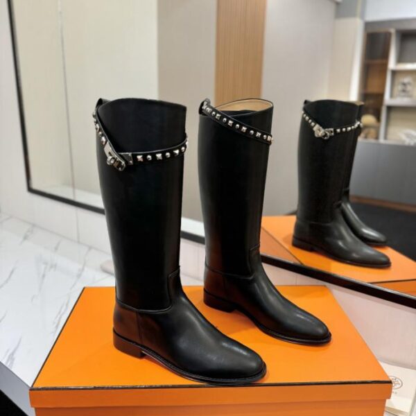 replica,schuhe,beste,kaufen,1:1,besten,seiten,Replik,turnschuhe,sneakers Hermes High-End Hot Girl Kelly Jumping Knight Boots Top (EZISR)
