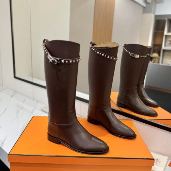replica,schuhe,beste,kaufen,1:1,besten,seiten,Replik,turnschuhe,sneakers Hermes High-End Hot Girl Kelly Jumping Knight Boots Top (FDPAP)