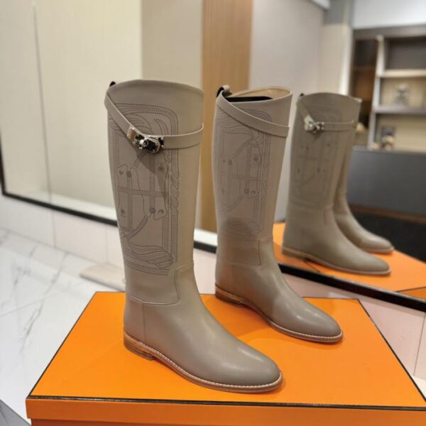 replica,schuhe,beste,kaufen,1:1,besten,seiten,Replik,turnschuhe,sneakers Hermes High-End Hot Girl Kelly Jumping Knight Boots Top (3VUDD)