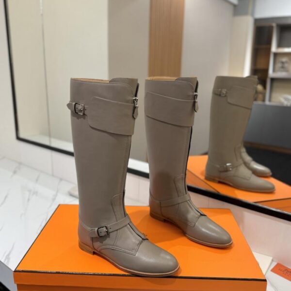 replica,schuhe,beste,kaufen,1:1,besten,seiten,Replik,turnschuhe,sneakers Hermes High-End Spice Kalbsleder Biker Boots (ZQCUD)