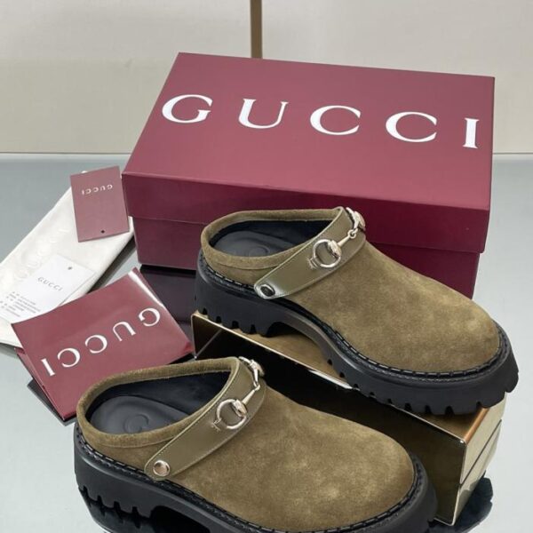 replica,schuhe,beste,kaufen,1:1,besten,seiten,Replik,turnschuhe,sneakers Frühherbst GUCCI Damen Horsebit Mules Neue geriffelte Loafer (MX4E1)