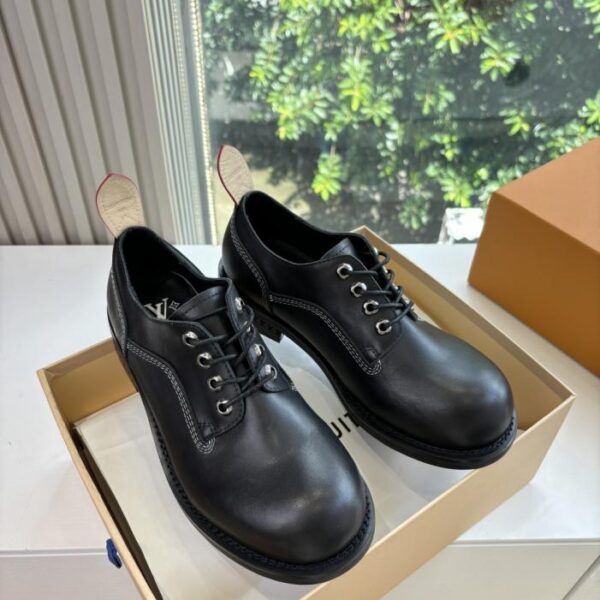G199 Top-Qualität Louis Vuitton Pharrell Joint Catwalk-Stil Jigglypuff dicke Sohle Freizeitsportschuhe Forrest Gump Schuhe Mary Jane Einzelschuhe (8OD44)