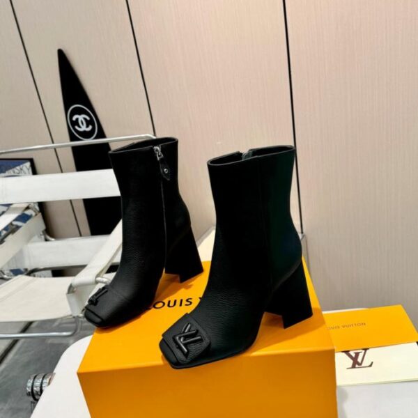 LV Top-Luxus-Neuheiten Herbst und Winter, neueste Catwalk-Stiefel, offizielle Website-Serie, synchrones Update, Top-Version 6-Zoll-Stiefel (S5QSH)