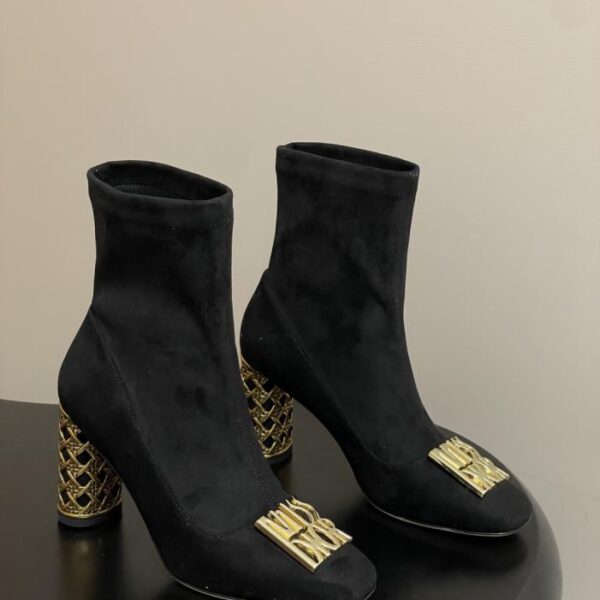 replica,schuhe,beste,kaufen,1:1,besten,seiten,Replik,turnschuhe,sneakers Neue Herbst- und Winterstiefeletten von Miss Dior mit rundem Absatz und elastischem, dickem Absatz (RW35C)