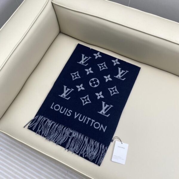 replica,schuhe,beste,kaufen,1:1,besten,seiten,Replik,turnschuhe,sneakers Louis Vuitton Herren-Schal „All About Monogram“ in Schwarz und Grau (U4LR4)