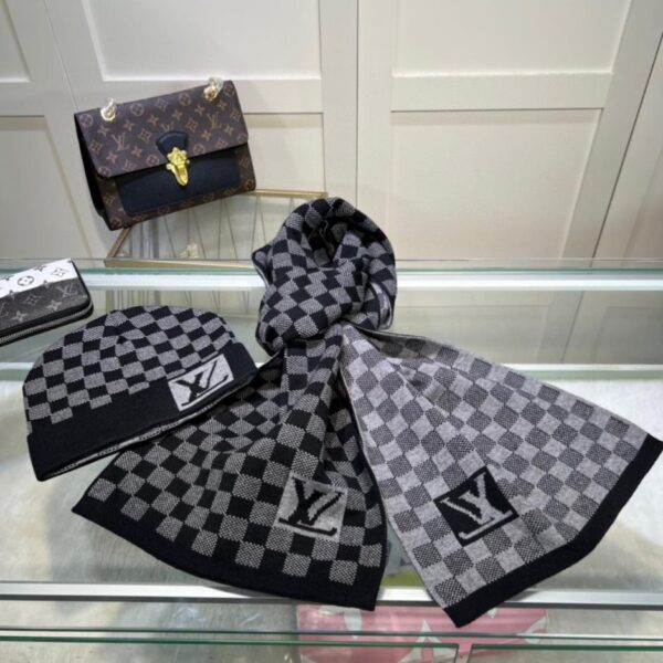 Offizielle Website von Louis Vuitton – Set-Serie aus Schurwolle und Kaschmir, Mütze + Schal, Unisex-Stil (I35ZC)