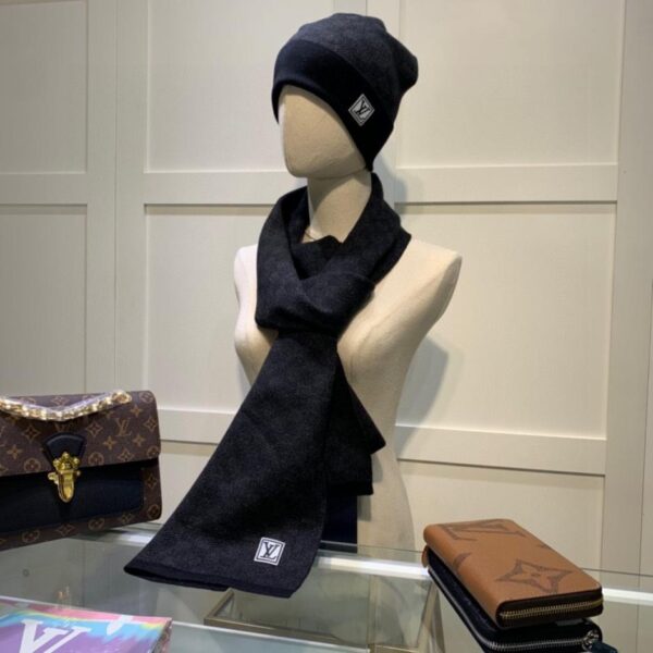 Offizielle Website von Louis Vuitton – Set-Serie aus Schurwolle und Kaschmir, Mütze + Schal, Unisex-Stil (N7P7W)