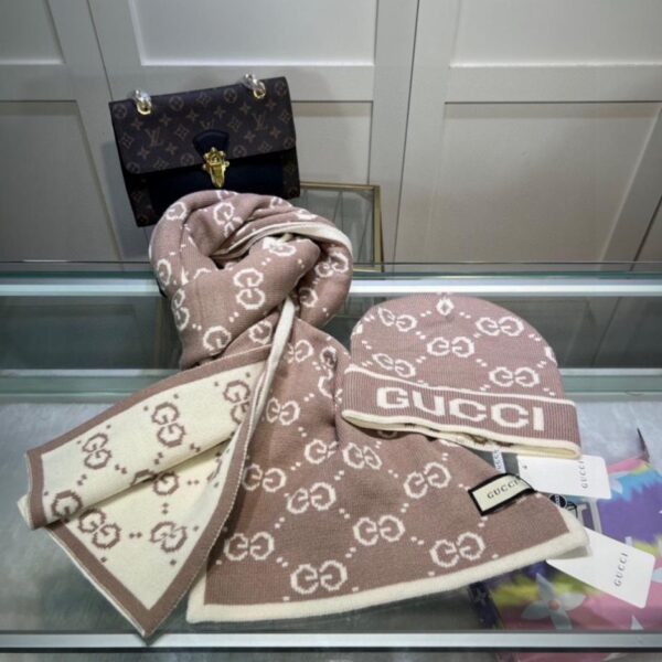 replica,schuhe,beste,kaufen,1:1,besten,seiten,Replik,turnschuhe,sneakers GUCCI klassisches Set Hut Mütze + Schal Kaschmir Kaninchenwolle Qualität (TX7BD)