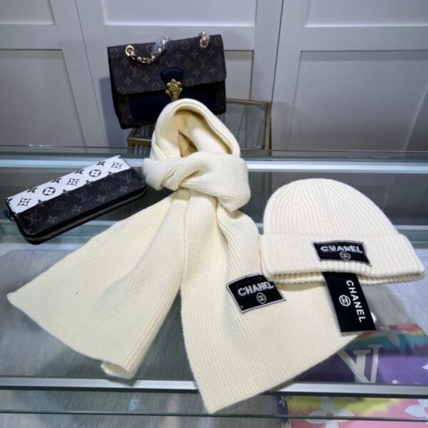 Offizielle CHANEL-Website, neues klassisches Hut-Set mit Hut und Schal (RIXGJ)