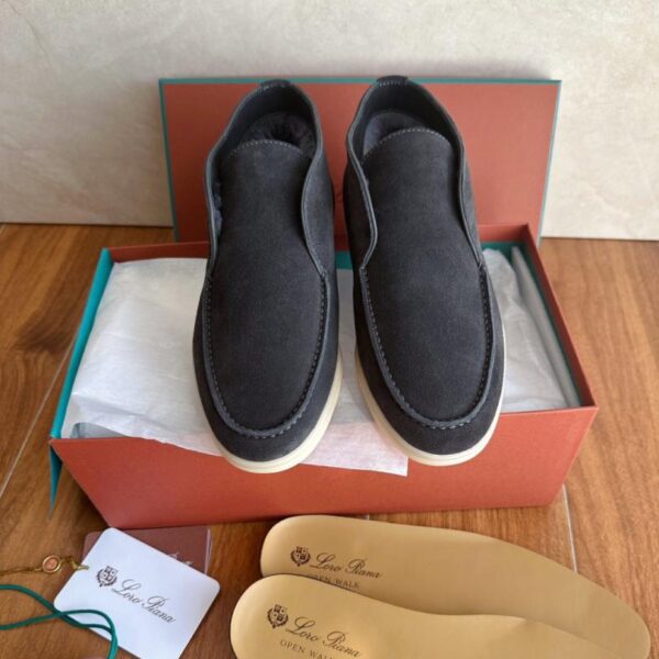 Dunkelgrau Loro Piana [Herren Pelzstiefel] (ET0A8)