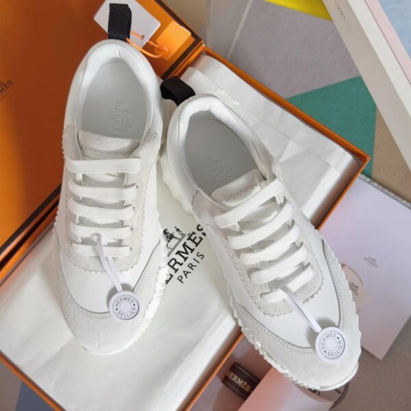 Top-Version Vollleder Hermes klassische Bouncing Serie Paar Freizeitsportschuhe (EF5LG)