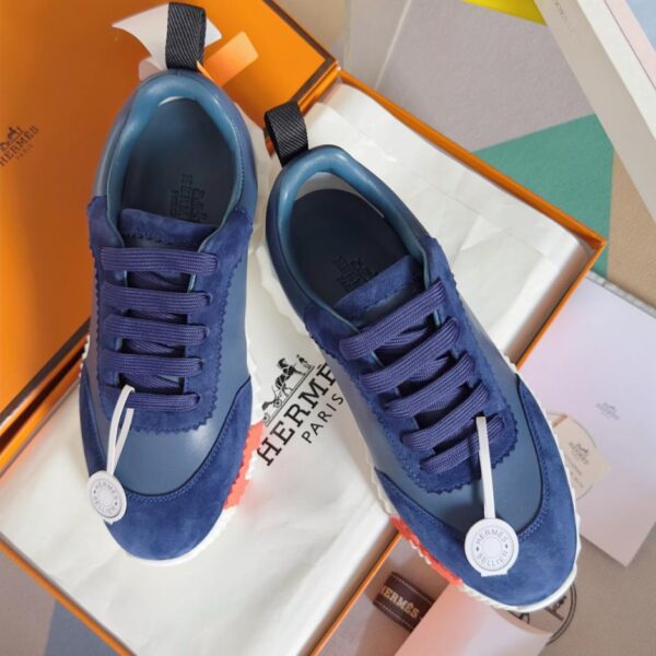 Top-Version Vollleder Hermes klassische Bouncing Serie Paar Freizeitsportschuhe (PCG9D)