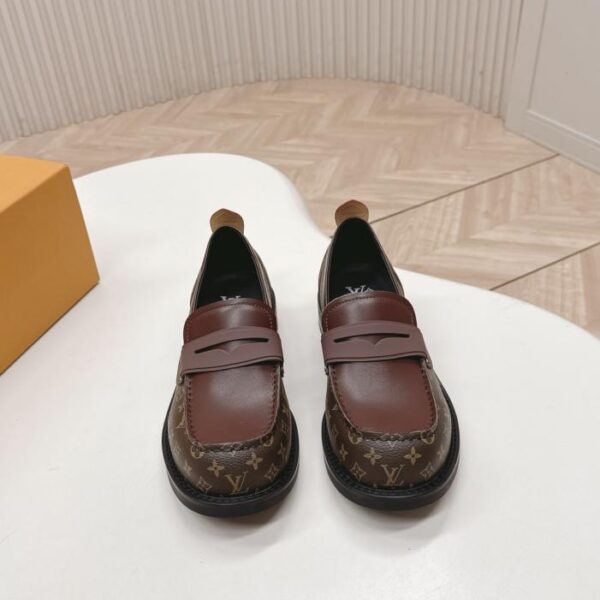 Paar LV neue Herbst und Winter einzelne Schuhe kleine Lederschuhe (2UO1J)