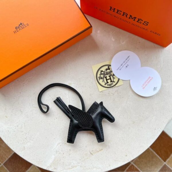 replica,schuhe,beste,kaufen,1:1,besten,seiten,Replik,turnschuhe,sneakers HERMES Rodeo Pegase Taschenanhänger Schlüsselanhänger reines handgenähtes Lammleder + echte Eidechsenhaut (6LRCG)