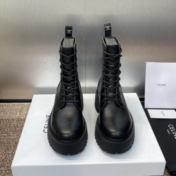 replica,schuhe,beste,kaufen,1:1,besten,seiten,Replik,turnschuhe,sneakers CELINE Herbst und Winter neue Schnürstiefel für Damen im Motorrad-Stil (40 (BHI9F)