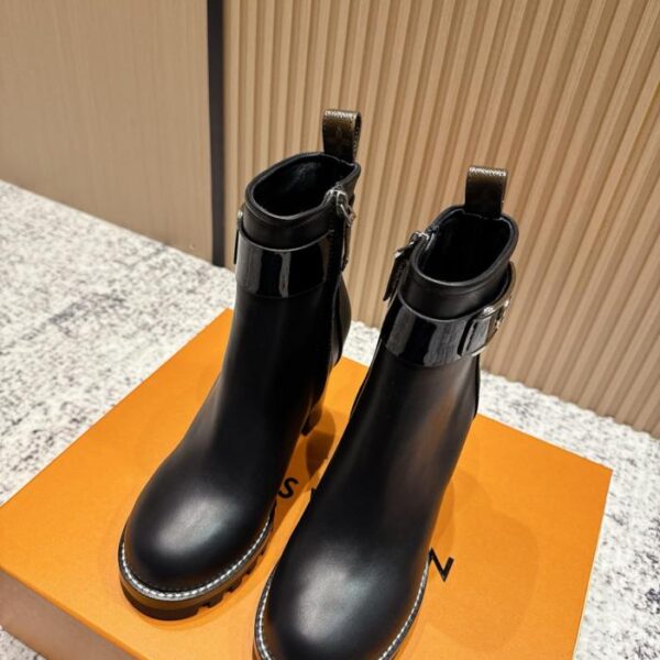 replica,schuhe,beste,kaufen,1:1,besten,seiten,Replik,turnschuhe,sneakers Topversion der LV-Stiefeletten mit hohen Absätzen, neue Stiefel mit hohen Absätzen für Herbst und Winter (TLIIN)
