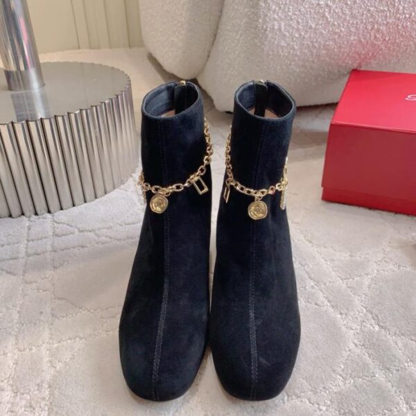 replica,schuhe,beste,kaufen,1:1,besten,seiten,Replik,turnschuhe,sneakers Roger Vivie Neue Stiefeletten mit Kristallanhänger und klobigem Absatz (Z9QQ0)