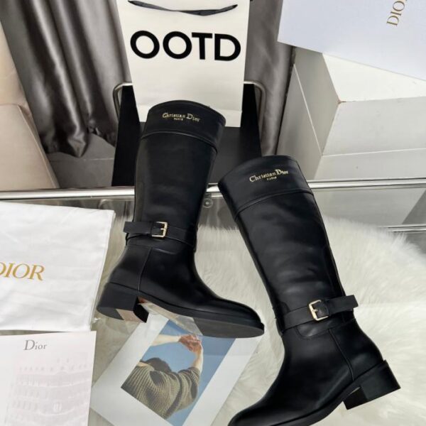 Dior Retro British Style Brogue New Rider Boots (1I2DQ)