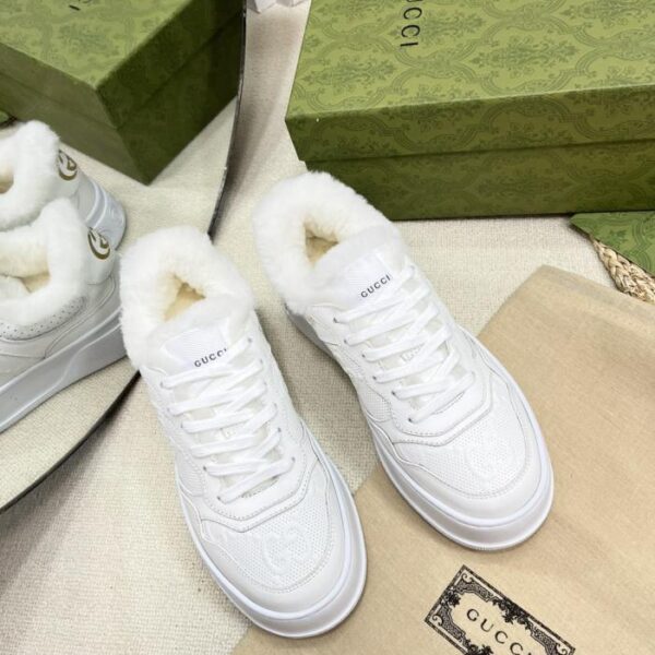 replica,schuhe,beste,kaufen,1:1,besten,seiten,Replik,turnschuhe,sneakers GUCCI Winterwollschuhe mit Double-G-Flauschtextur (1XYK0)