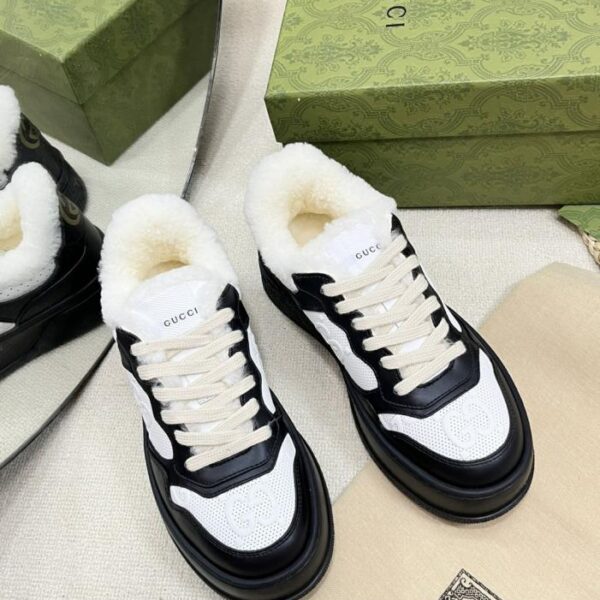 replica,schuhe,beste,kaufen,1:1,besten,seiten,Replik,turnschuhe,sneakers GUCCI Winterwollschuhe mit Double G Flazzy Finish (T1KO6)
