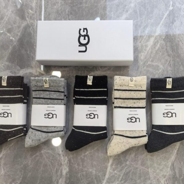 replica,schuhe,beste,kaufen,1:1,besten,seiten,Replik,turnschuhe,sneakers UGG Neue Kaschmir-Socken in mittlerer Länge, 5 Paar pro Box (FBEL3)